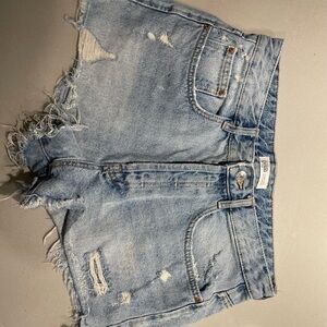 Distressed Light Blue Denim High Rise